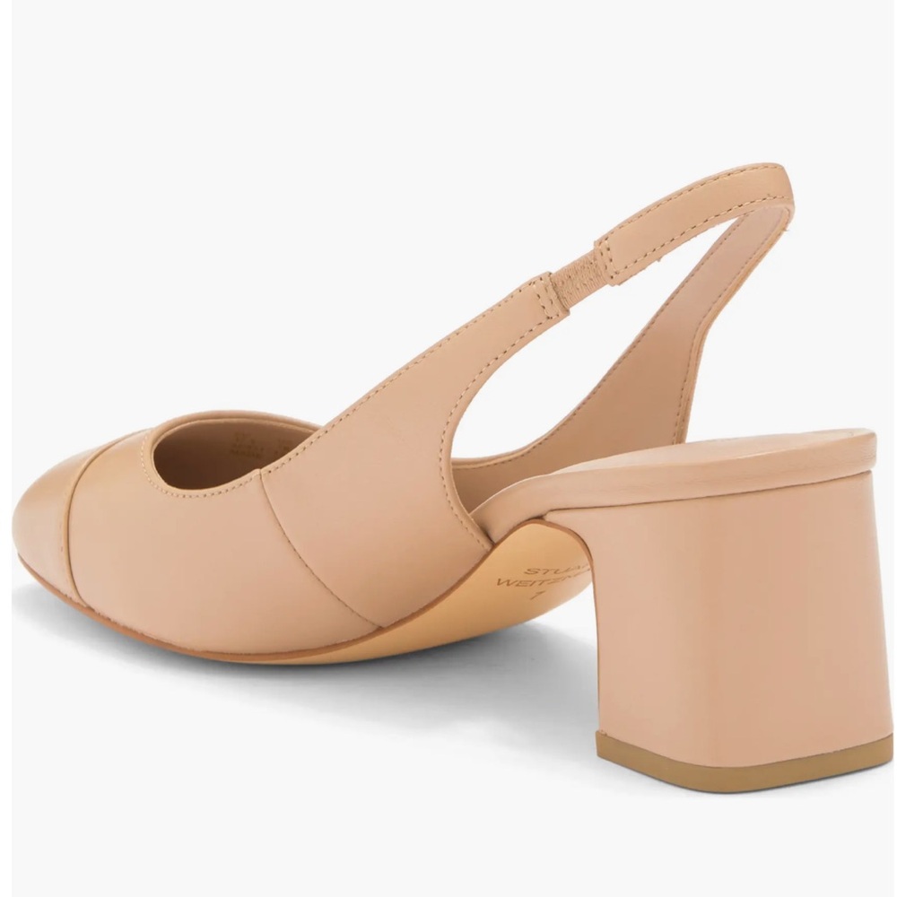 Stuart Weitzman 
Milla 55 Slingback Pump women 
495 Sz6 gently used
Golden Beige - Picture 4 of 16